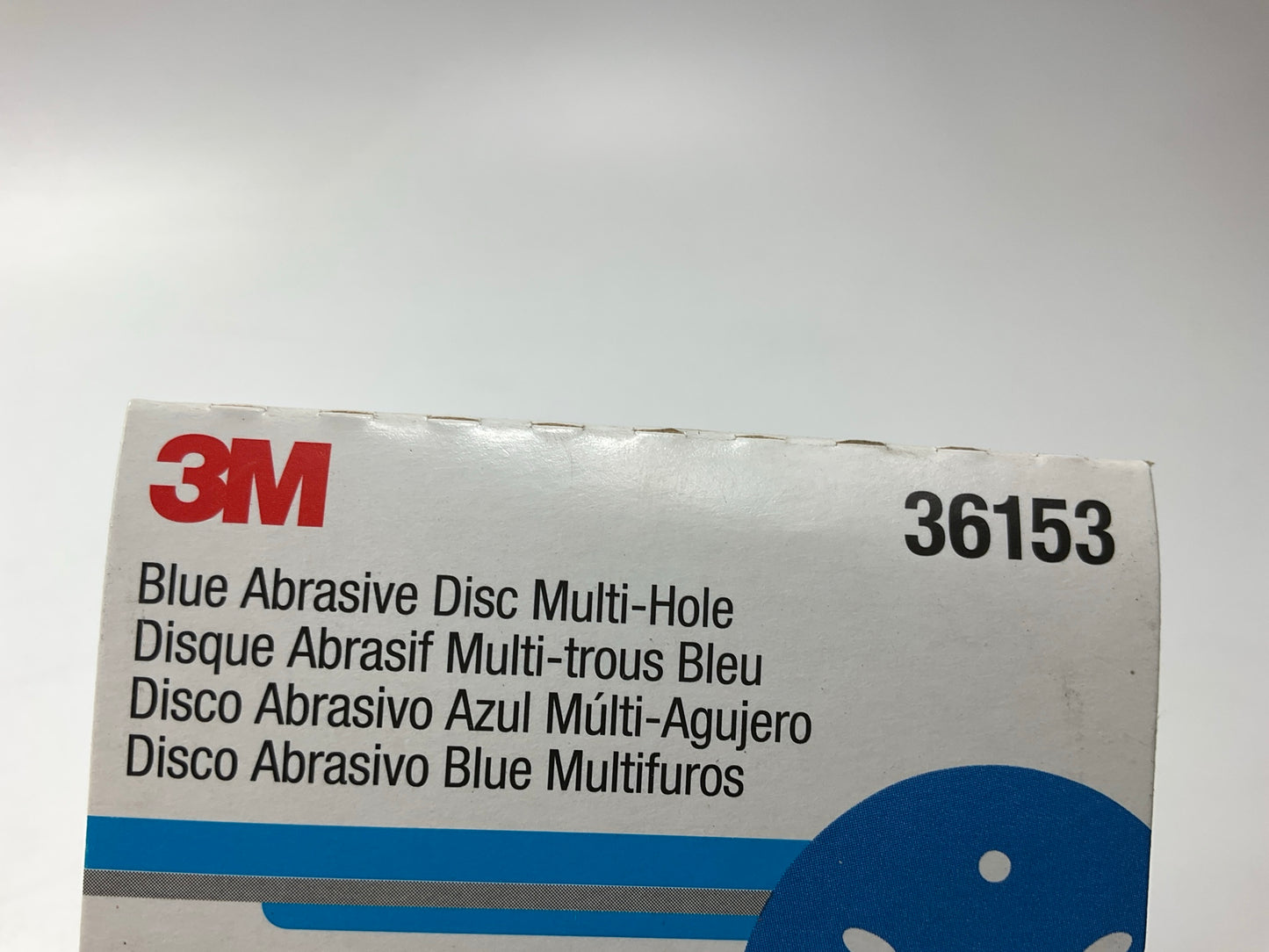 3M 36153 Multi-Hole Hook & Loop 600 Grit 3'' Sanding Discs (50/Pack)