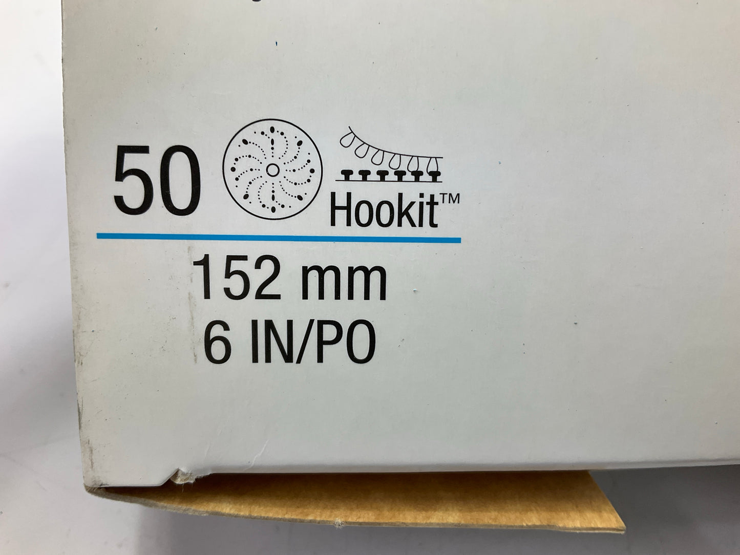 3M 36177 Multi-Hole Hook & Loop Sanding Disc, 220 Grit, 6 In.  (50/Pack)