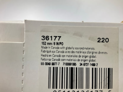 3M 36177 Multi-Hole Hook & Loop Sanding Disc, 220 Grit, 6 In.  (50/Pack)