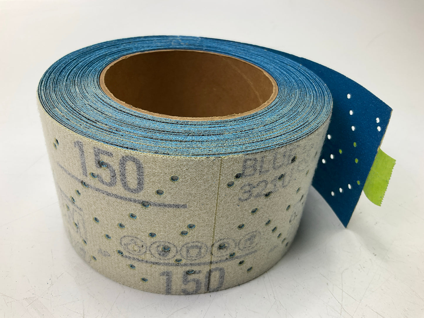3M 36190 Hookit Blue Abrasive Sheet Roll Multi-hole, 2.75'' X 13 Yd, 150 Grade