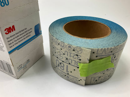 3M 36191 Hookit Blue Abrasive Sheet Sanding Roll 2.75''x13 Yard, 180 Grade