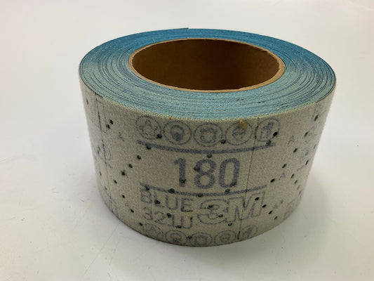 3M 36191 Hookit Blue Abrasive Sheet Sanding Roll 2.75''x13 Yard, 180 Grade