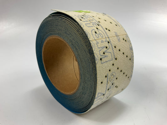 3M 36196 Hookit Blue 400 Grit Blocking Paper Roll Multi-hole 2.75 Inch X 13 Yrd
