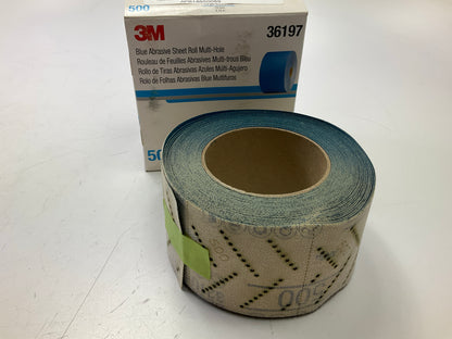 3M 36197 321U Series Multi-Hole 500 Grit 2-3/4'' X 13 Yard Abrasive Sheet Roll
