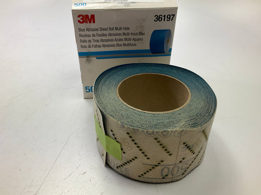 3M 36197 321U Series Multi-Hole 500 Grit 2-3/4'' X 13 Yard Abrasive Sheet Roll