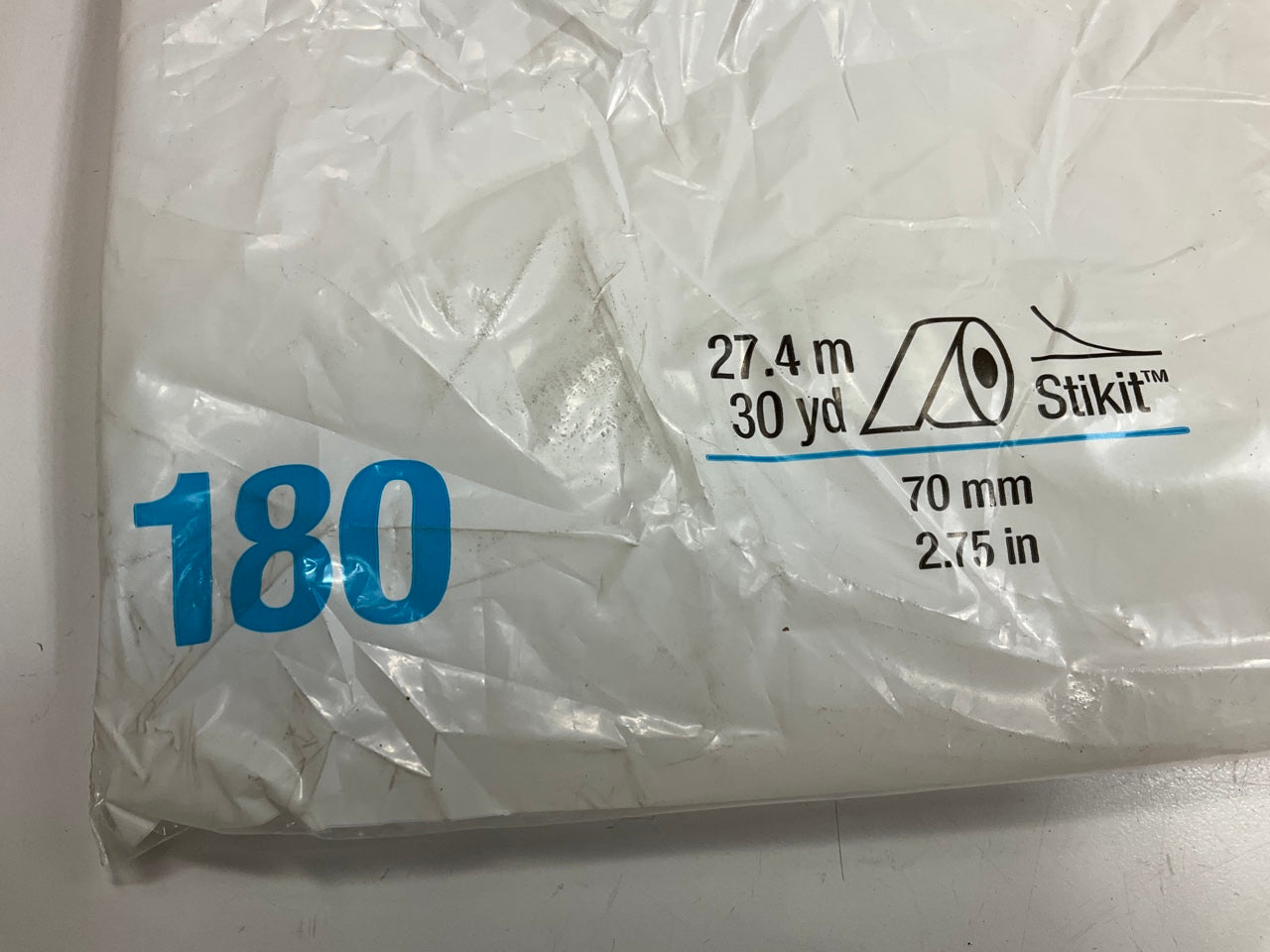 3M 36221 Blue Abrasive Sanding Sheet Roll; 180 Grit:, 27.5'' X 30 Yards