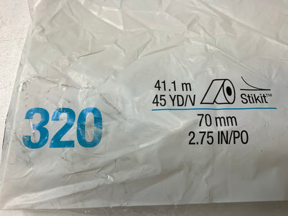 3M 36225 Stick-it Blue Abrasive Sheet Roll Sandpaper 320 Grade, Grit, PSA Sticky