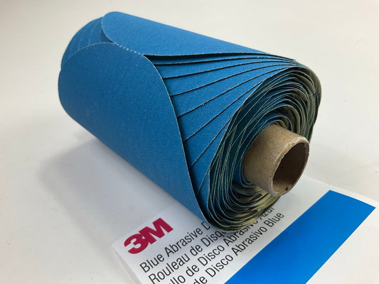 3M 36268 Stikit Blue Abrasive Sanding Disc Roll 5'', Grit: P180, Qty.100 Discs