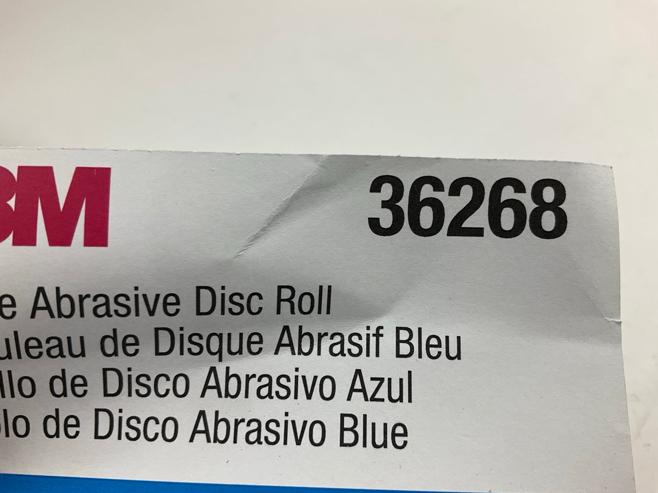 3M 36268 Stikit Blue Abrasive Sanding Disc Roll 5'', Grit: P180, Qty.100 Discs