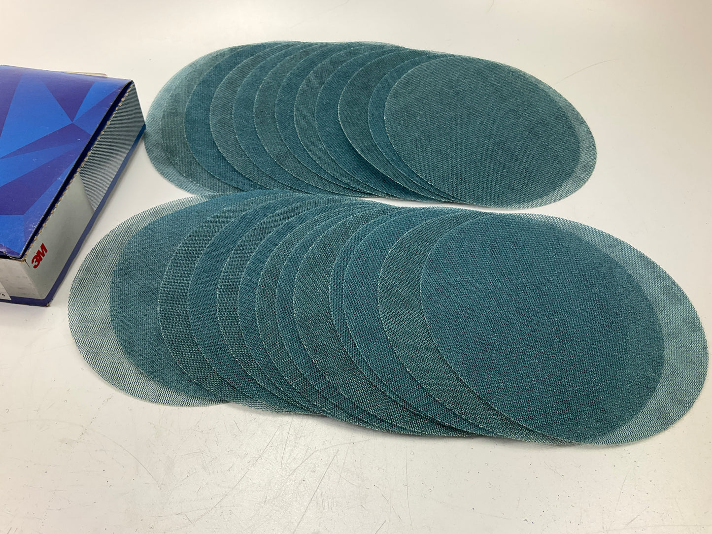 3M 36411 Blue Net Sanding Disc Roll, 8 In, 80+ Grade, 25 Pack