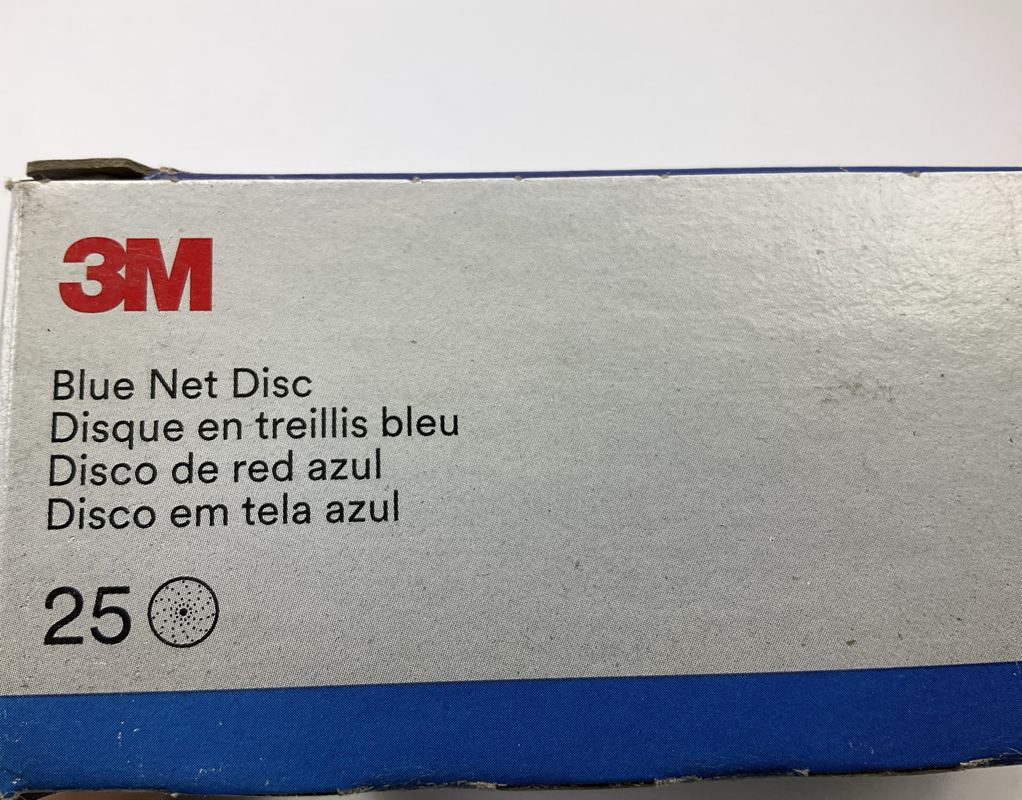 3M 36411 Blue Net Sanding Disc Roll, 8 In, 80+ Grade, 25 Pack