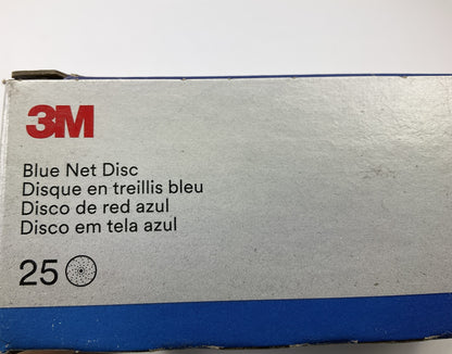 3M 36411 Blue Net Sanding Disc Roll, 8 In, 80+ Grade, 25 Pack