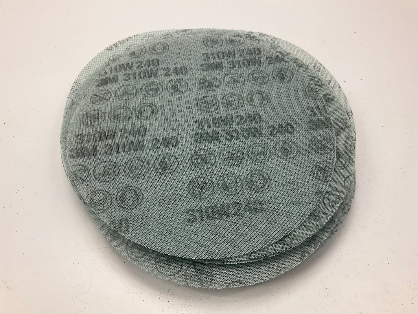 3M 36416 Replacement Abrasive Blue Net Sanding Disc, 240 Grit, 8'', 25 / Pack
