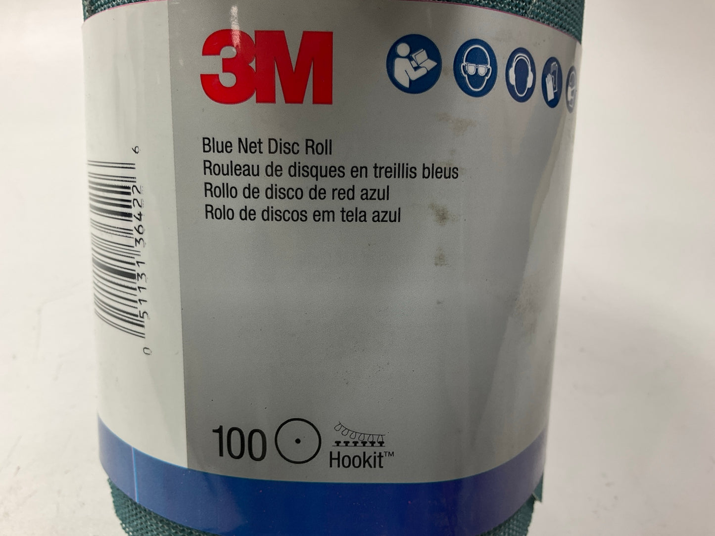 3M 36422 Blue Net Sanding Disc Roll 6 In, 150+ Grade, 100 / Pack