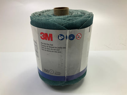 3M 36437 Hookit Automotive Abrasive 150+ Grit 5'' Blue Net Disc Roll 100 Pack