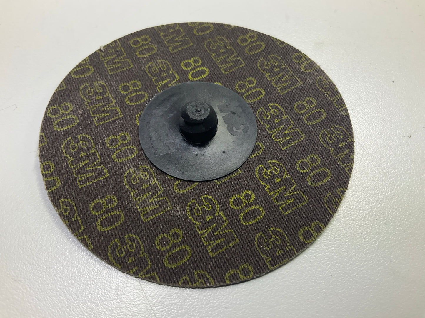 3M 36536 3'' Green Corps Roloc Abrasive Grinding Discs 80 Grit, 23 Discs Total
