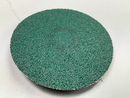 25 Pack - 3M 36536 3'' Green Corps Roloc Abrasive Grinding Discs 80 Grit