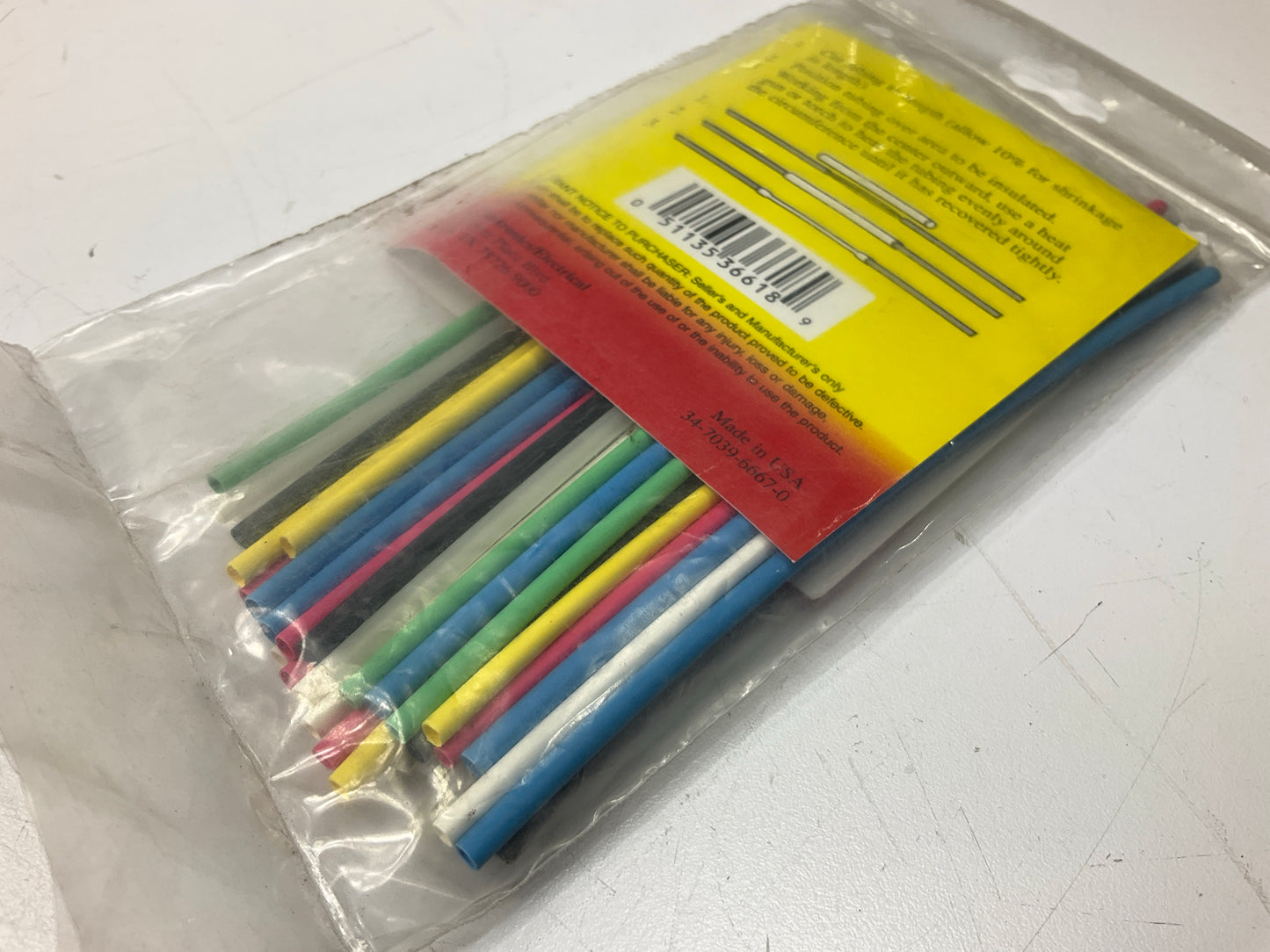 3M 36618 Heat Shrink 2:1 Tubing 3/32'' Heat Shrink Assortment Pack, 35 Pcs