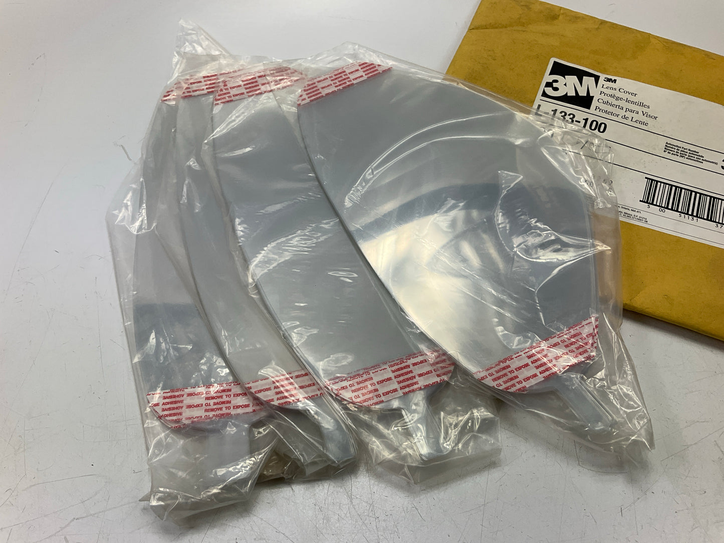 3M 37015 Lens Covers - 100 Covers, For Use With L130 Respirator