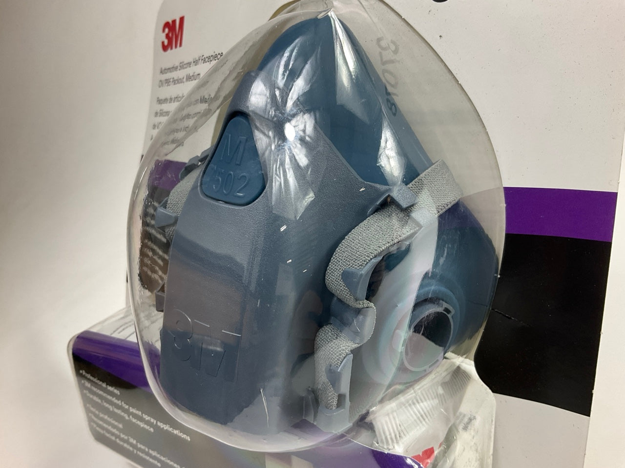 3M 37078 Half Facepiece Respirator Silicone Mask OV / P95 Size Medium 05-2029