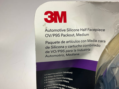 3M 37078 Half Facepiece Respirator Silicone Mask OV / P95 Size Medium 09-2029