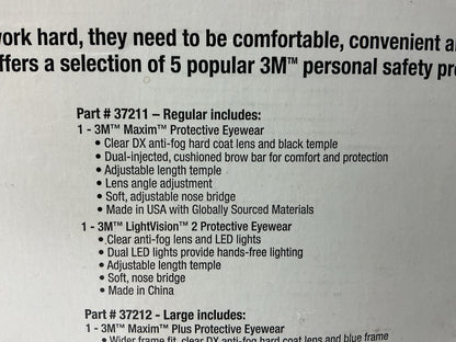 3M 37211 Face Shield Worker Safety Kit W/ Policarbonate Faceshield, Earmuffs