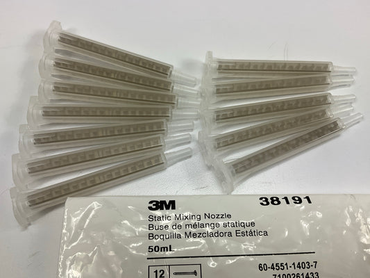 3M 38191 Static Mixing Nozzle 50 Ml For Use With Adhesive, Sealers & Foams 12pk
