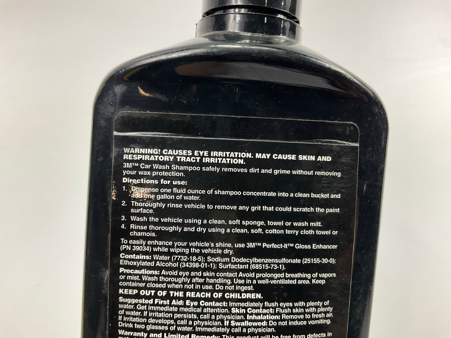 3M 39000 Car Wash Shampoo Soap Concentrate, 16 Oz