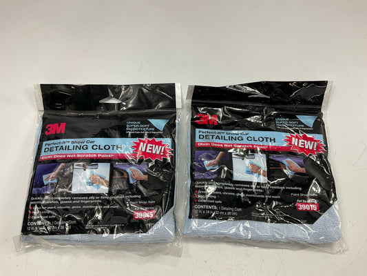 3M 39015 Perfect-It Show Car Detailing Towel - Blue Cloth 12'' X 14'' - Pack Of 2