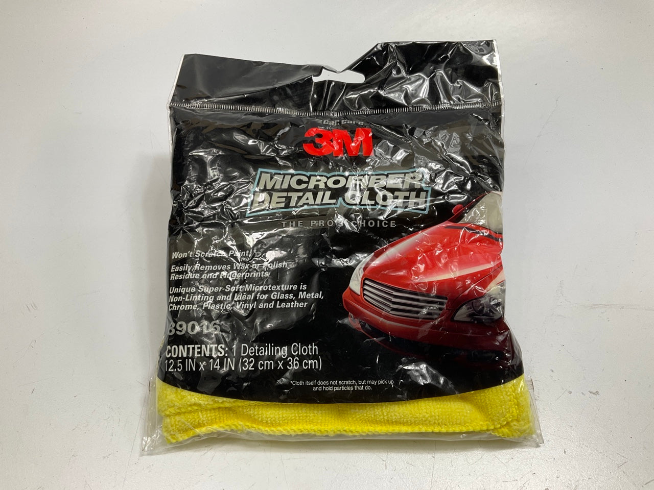 3M 39016 Microfiber Detail Cloth 12.5'' X 14'' Non Scratching For Paint, Dash Trim