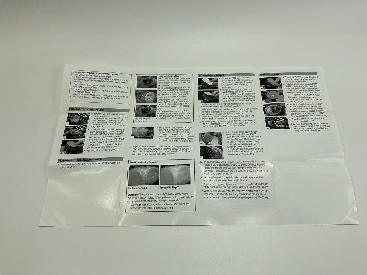 3M 39049 Headlight Headlamp Lens Restoration Refill Kit