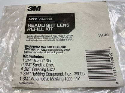 3M 39049 Headlight Headlamp Lens Restoration Refill Kit