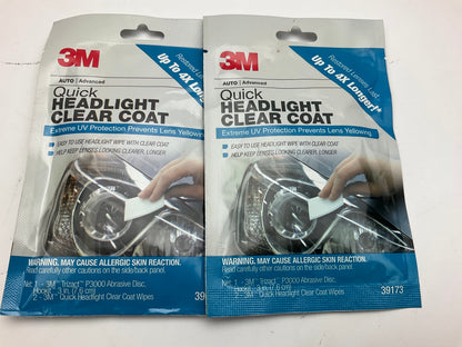 (2) 3M 39173 Quick Headlight Clear Coat Kits