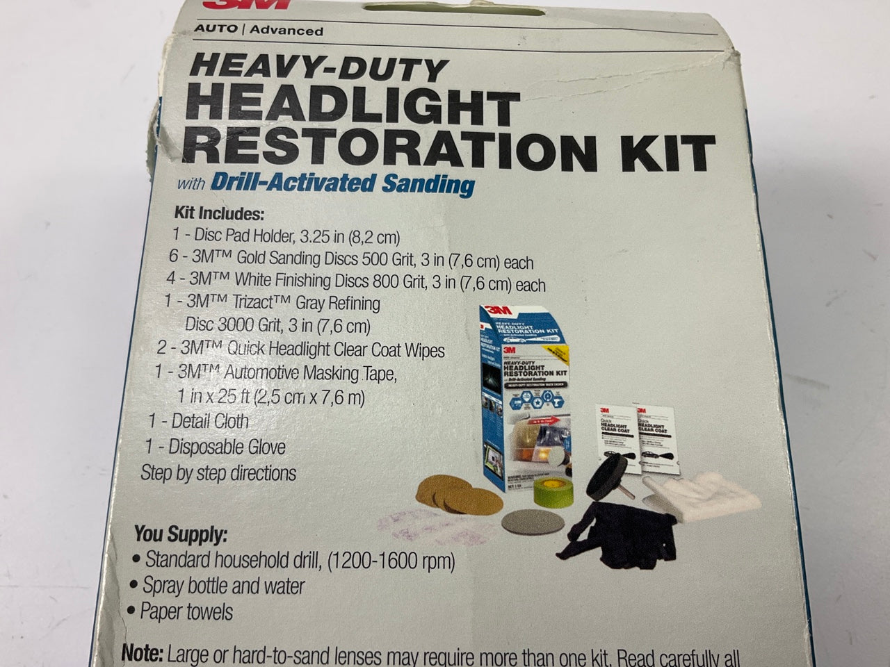 3M 39175 Heavy Duty Headlight Restoration Kit