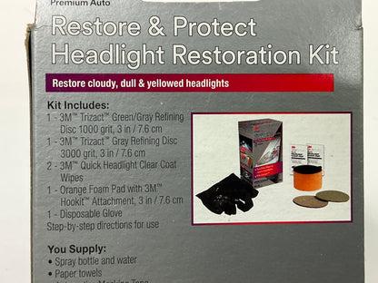 3M 39194 Restore & Protect Headlight Head Lamp Restoration Kit