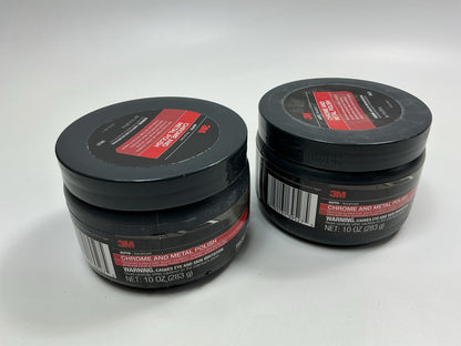 (2) 3M 39527 Chrome And Metal Polish, 10 Oz