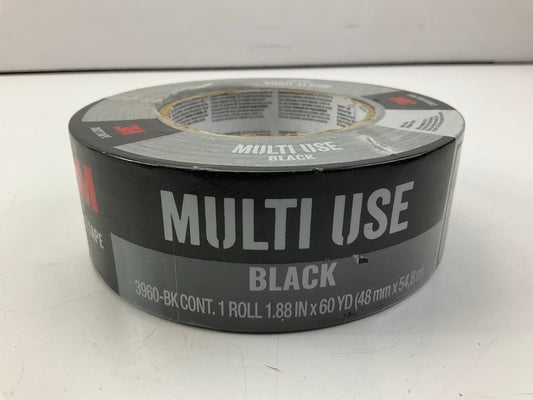 3M 3960-BK 1 Roll Multi Use BLACK Tape - 1.88 Inches By 60 Yards