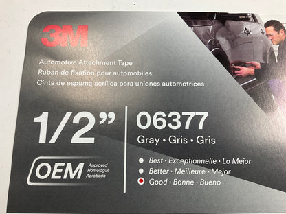 3M Install Bay 3MDST20 Double Coated Acrylic Foam Tape - 1/2'' X 20 Yards