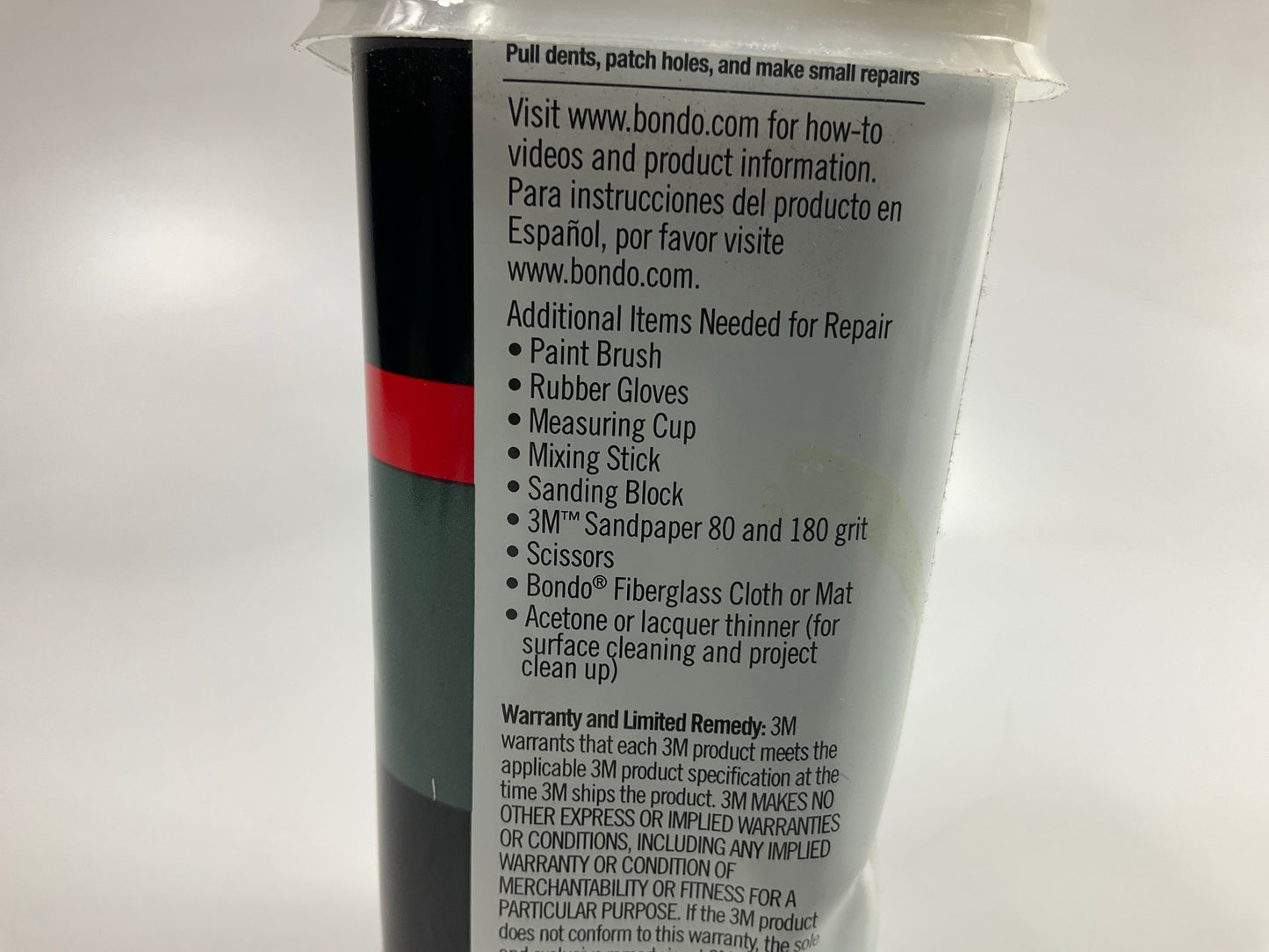 Dented,as Shown - 3M 402 Bondo Fiberglass Resin , 28.8 Fl Oz With Hardener