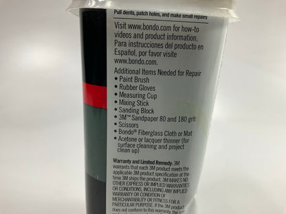 Dented,as Shown - 3M 402 Bondo Fiberglass Resin , 28.8 Fl Oz With Hardener
