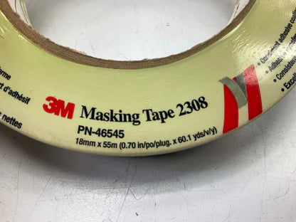 2 Rolls - 3M 46545 Automotive 2308 Masking Tape 18mm X 55 M (0.70'' X 60.1 Yards)