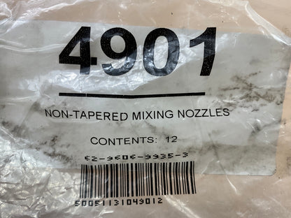 Pack Of 12 - 3M 4901 Duramix Blunt End Non-Tapered Mixing Nozzles