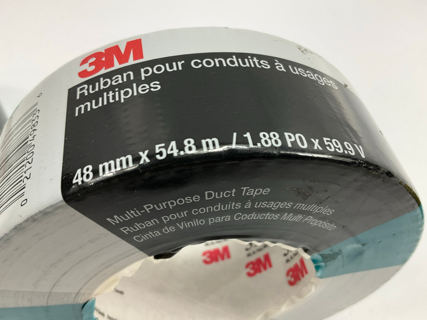 2 Rolls 3M 49833 Black Multi-Purpose Duct Tape; 48mm X 54.8m / 1.88'' X 60 Yard