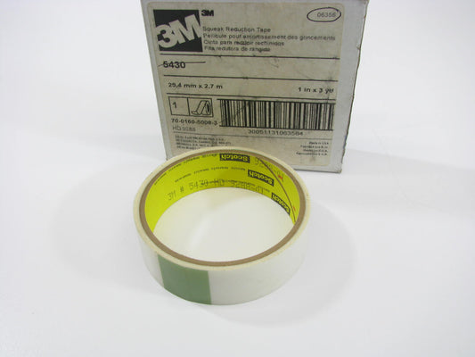 3m 5430 Squeak Reduction Tape Clear - 1'' X 3 Yard