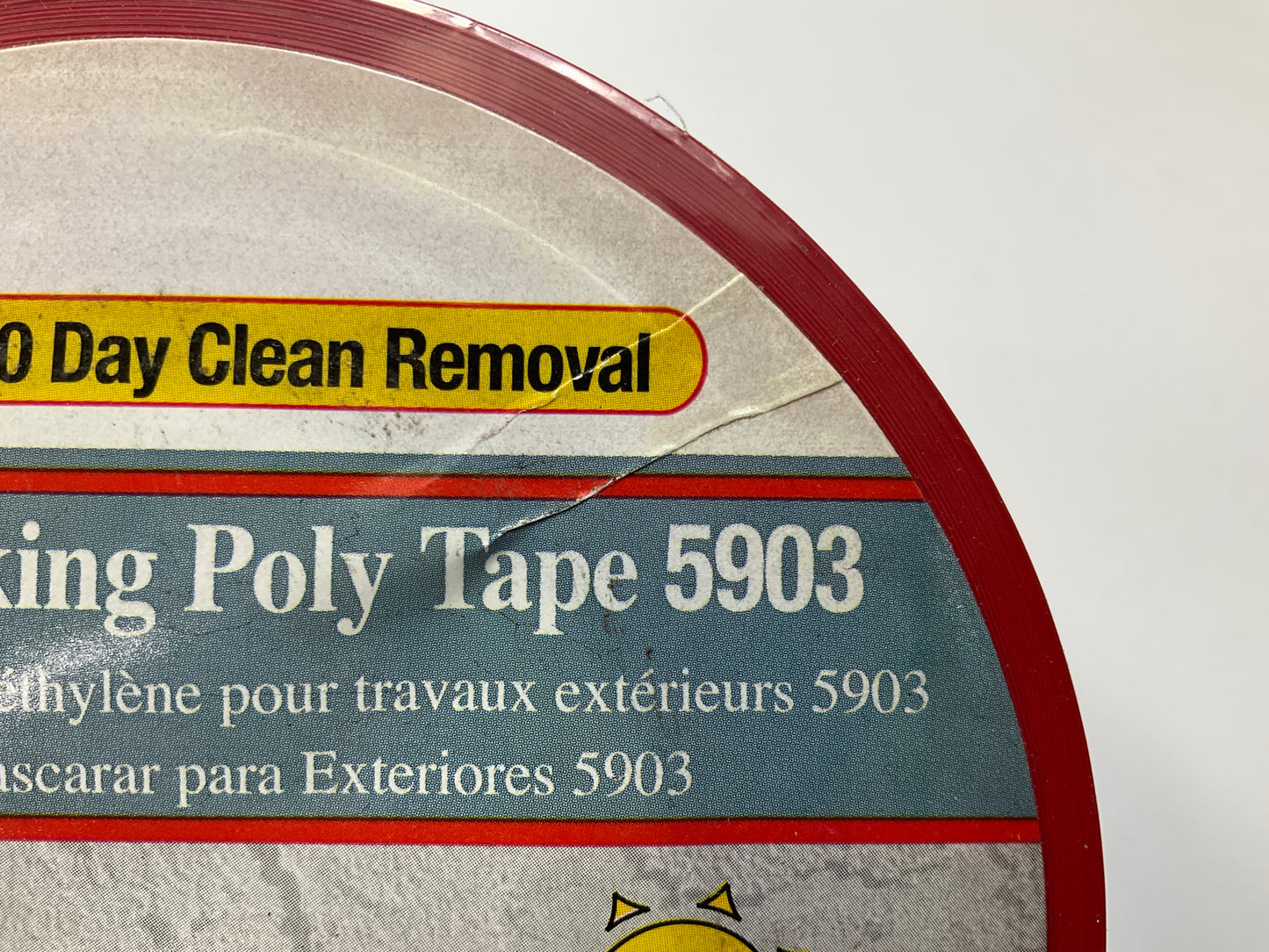 (12) 3M 5903 Outdoor Masking Poly Tape Red, 1.88''x60 Yard (48mm X 54.8M) 7.5 Mil