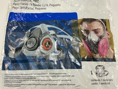 10 Pack - 3M 6100/07024 Reusable Half Facepiece Mask Respirator, Size Small