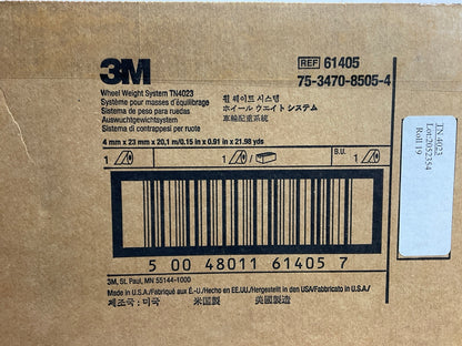 3m 61405 Wheel Weight System TN4023 -  4 Mm X 23 Mm X 20.1 Tape  Roll