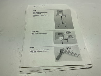 3M 61404 Wheel Weight System Roll + 61479 Universal Cutting Tool W/ TN252 Stand