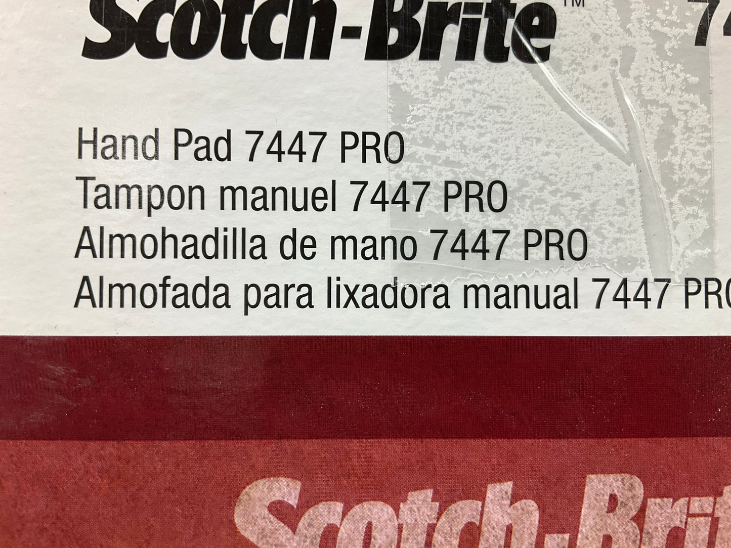 3M 64926 Scotch-Brite Very Fine Grade, 6 In. X 9 In. Hand Pads, Maroon (20/Pack)