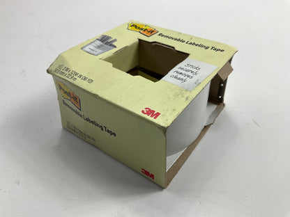 3M Scotch Post It 695 White Removable Labeling Tape 2'' X 36 Yd 1 Roll